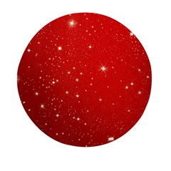 Stars-red Chrismast Mini Round Pill Box by nateshop