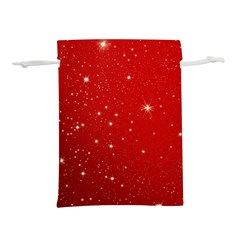 Stars-red Chrismast Lightweight Drawstring Pouch (m) by nateshop