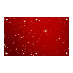 Stars-red Chrismast Banner And Sign 5  X 3  by nateshop