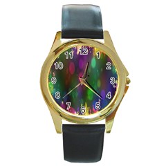 Stars Round Gold Metal Watch by nateshop