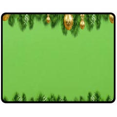 New-year-green Double Sided Fleece Blanket (medium)  by nateshop