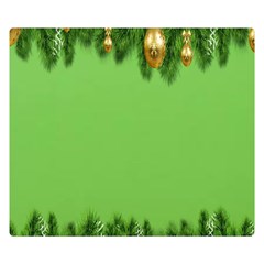 New-year-green Double Sided Flano Blanket (small)  by nateshop