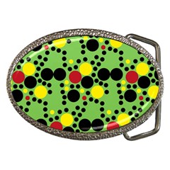 Pattern-polka Green Yelow Black Belt Buckles