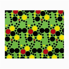 Pattern-polka Green Yelow Black Small Glasses Cloth (2 Sides) by nateshop