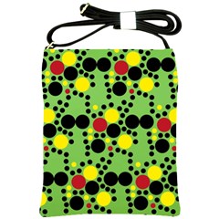 Pattern-polka Green Yelow Black Shoulder Sling Bag by nateshop