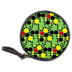 Pattern-polka Green Yelow Black Classic 20-cd Wallets by nateshop