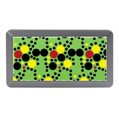 Pattern-polka Green Yelow Black Memory Card Reader (mini) by nateshop