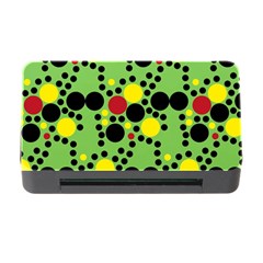 Pattern-polka Green Yelow Black Memory Card Reader With Cf by nateshop