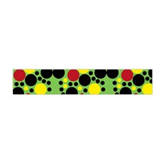 Pattern-polka Green Yelow Black Flano Scarf (mini) by nateshop