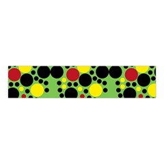 Pattern-polka Green Yelow Black Velvet Scrunchie by nateshop