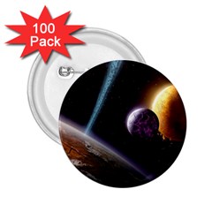 Planets In Space 2 25  Buttons (100 Pack)  by Sapixe