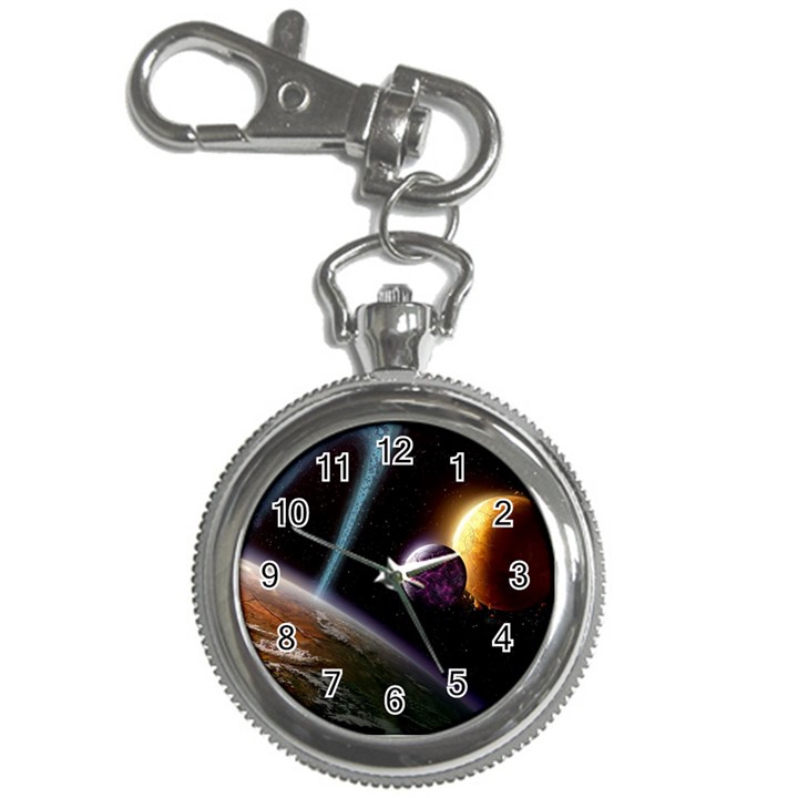 Planets In Space Key Chain Watches