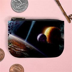 Planets In Space Mini Coin Purse by Sapixe