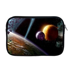 Planets In Space Apple Macbook Pro 17  Zipper Case by Sapixe