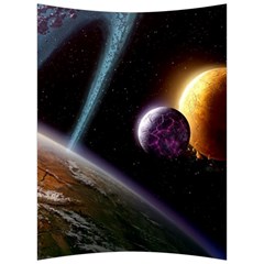 Planets In Space Back Support Cushion by Sapixe