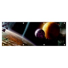 Planets In Space Banner And Sign 8  X 3 