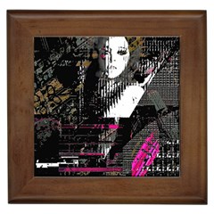 Grunge Witch Framed Tile by MRNStudios