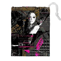 Grunge Witch Drawstring Pouch (5xl) by MRNStudios