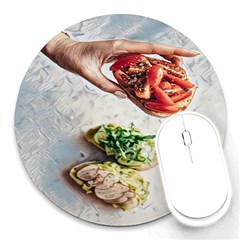 A Beautiful Bruschetta Round Mousepads by ConteMonfrey