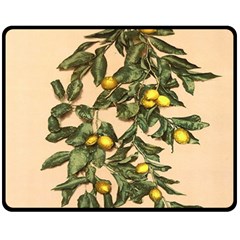 A Vintage Bunch Of Lemons Fleece Blanket (medium)  by ConteMonfrey