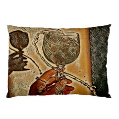 A Little Glass Of White Wine - Italian Drinks Pillow Case by ConteMonfrey