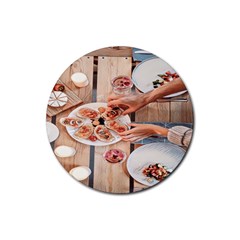 A Beautiful Table - Italian Food Rubber Round Coaster (4 Pack) by ConteMonfrey