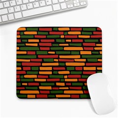 African Wall of bricks Large Mousepads