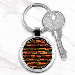 African Wall of bricks Key Chain (Round)