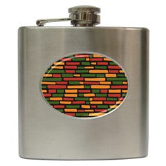 African Wall of bricks Hip Flask (6 oz)