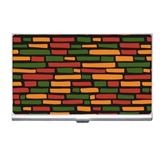 African Wall of bricks Business Card Holder