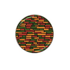 African Wall of bricks Hat Clip Ball Marker (4 pack)