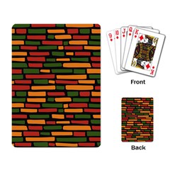 African Wall of bricks Playing Cards Single Design (Rectangle)