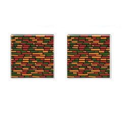 African Wall of bricks Cufflinks (Square)