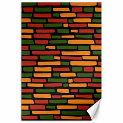 African Wall of bricks Canvas 20  x 30 