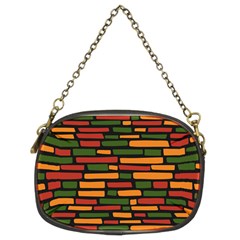 African Wall of bricks Chain Purse (Two Sides)