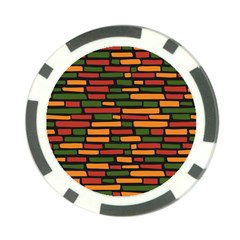 African Wall of bricks Poker Chip Card Guard (10 pack)