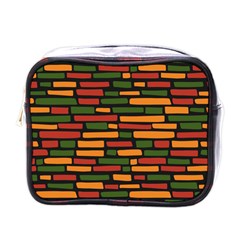 African Wall of bricks Mini Toiletries Bag (One Side)