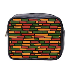 African Wall of bricks Mini Toiletries Bag (Two Sides)