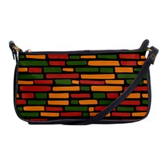 African Wall of bricks Shoulder Clutch Bag