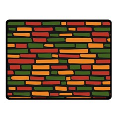 African Wall of bricks Fleece Blanket (Small)