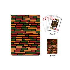 African Wall of bricks Playing Cards Single Design (Mini)