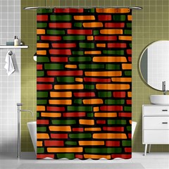 African Wall of bricks Shower Curtain 48  x 72  (Small) 