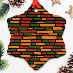 African Wall of bricks Ornament (Snowflake)