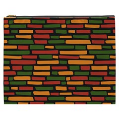 African Wall Of Bricks Cosmetic Bag (xxxl)