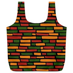 African Wall of bricks Full Print Recycle Bag (XL)