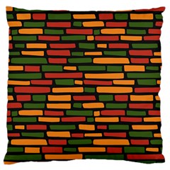 African Wall of bricks Standard Flano Cushion Case (One Side)