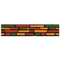 African Wall Of Bricks Small Flano Scarf by ConteMonfrey