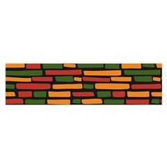 African Wall of bricks Oblong Satin Scarf (16  x 60 )