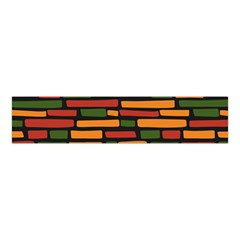 African Wall of bricks Velvet Scrunchie