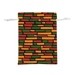 African Wall of bricks Lightweight Drawstring Pouch (L)